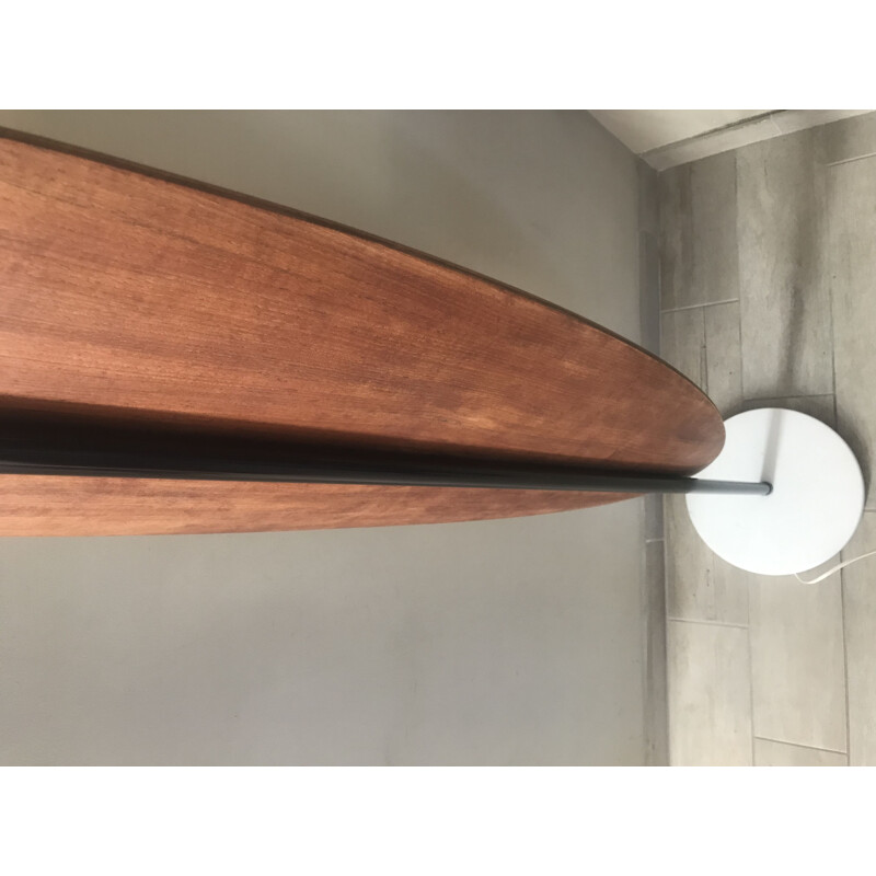 Vintage surf lamp with marble base by Gioffredo Reggiani, 1960