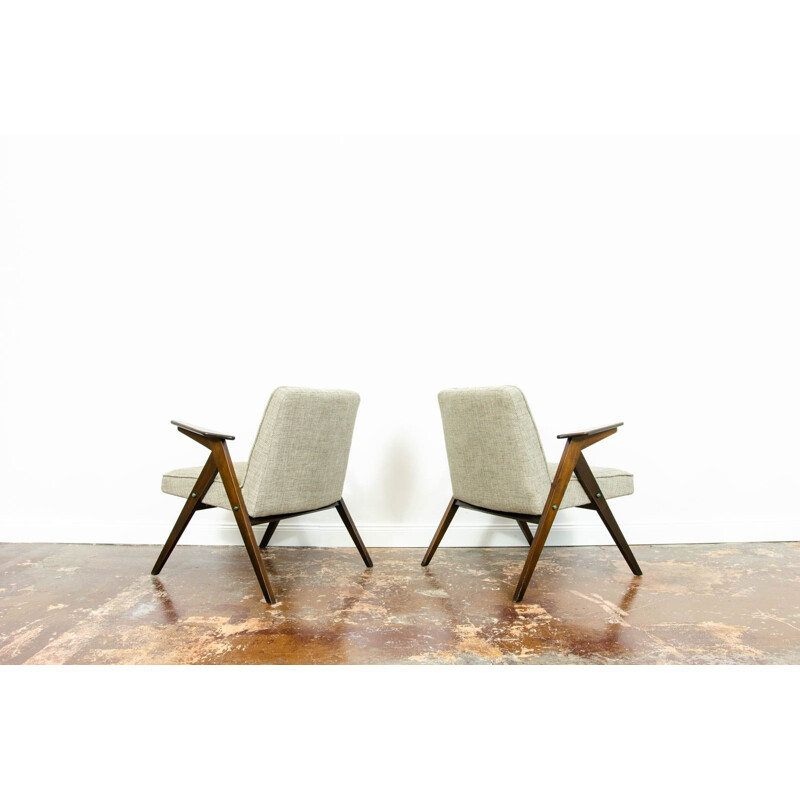 Pair of vintage "Bunny" armchairs, 1970s