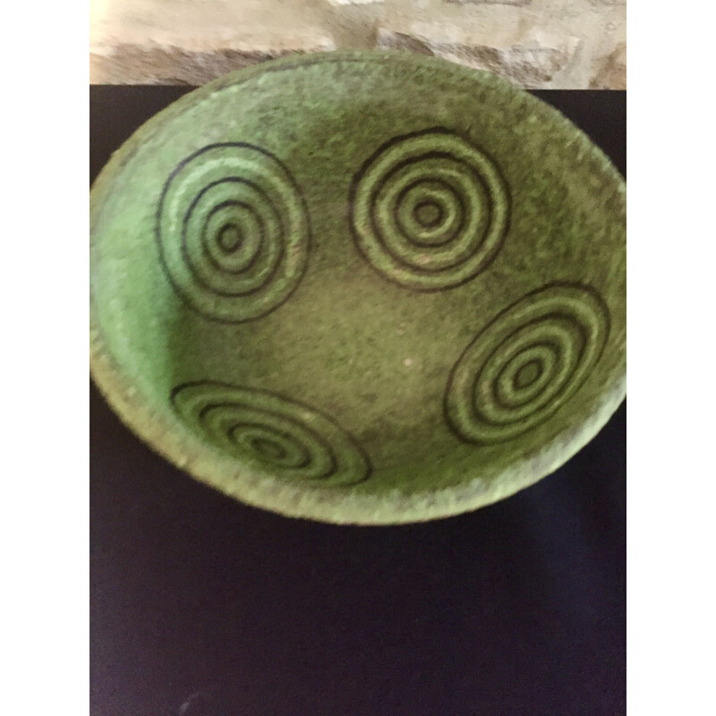 Vintage ceramic bowl by Aldo Londi for Bitossi