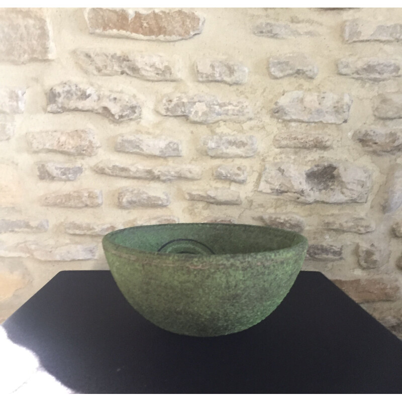 Vintage ceramic bowl by Aldo Londi for Bitossi