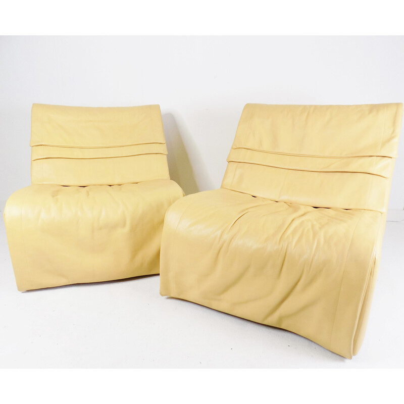 Pair of vintage DS500 armchairs by De Sede, 1980s