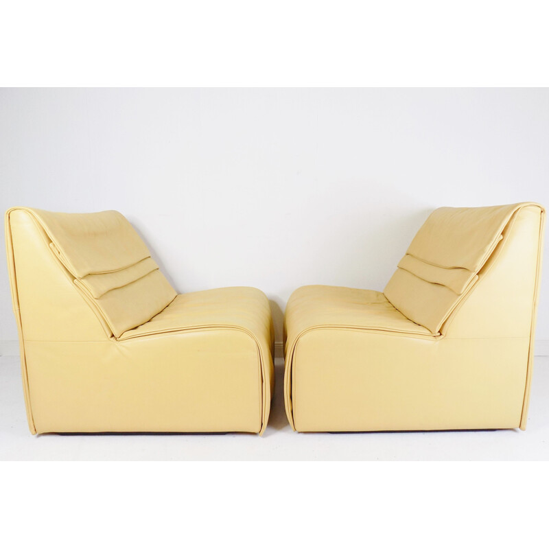 Pair of vintage DS500 armchairs by De Sede, 1980s