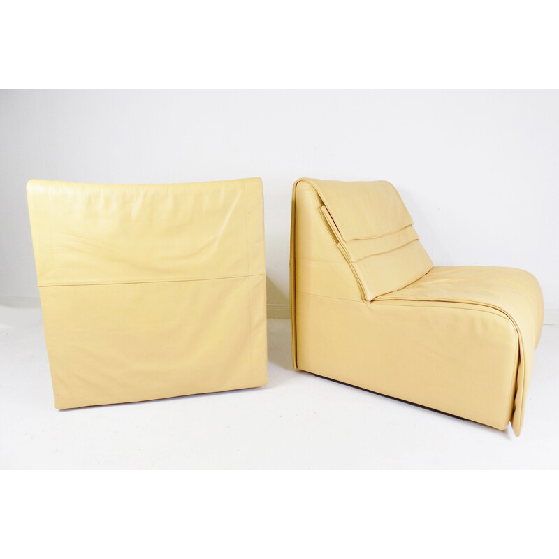 Pair of vintage DS500 armchairs by De Sede, 1980s