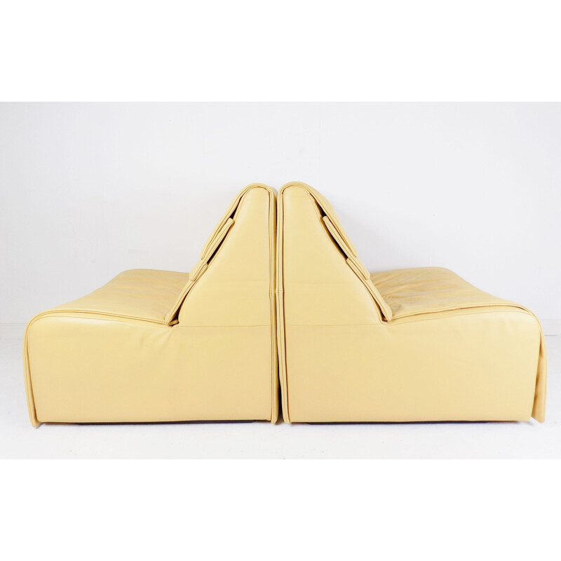 Pair of vintage DS500 armchairs by De Sede, 1980s