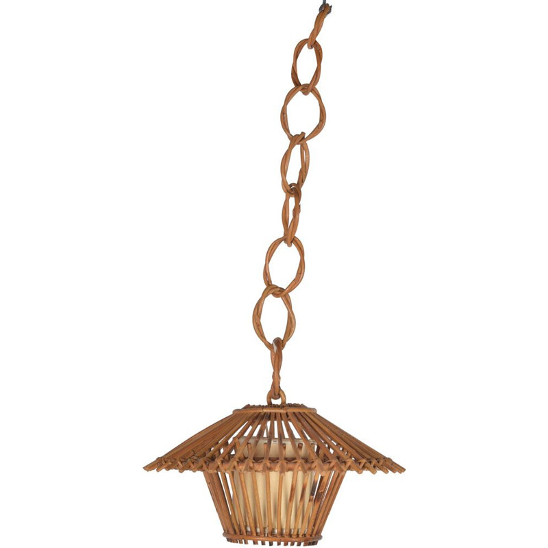 Vintage rotan hanglamp
