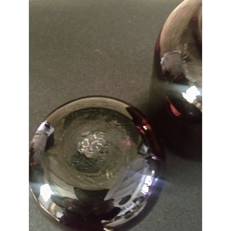 2 pieces of vintage glassware by Claude Morin