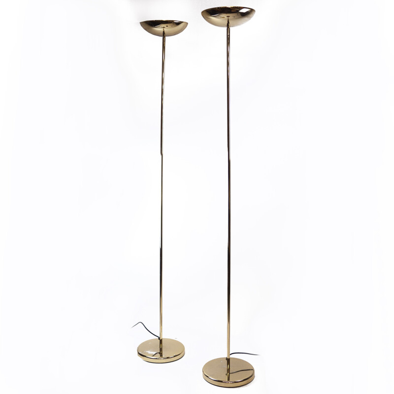 Pair of vintage Italian halogen floor lamps by Ilmo Illuminazione, 1990s