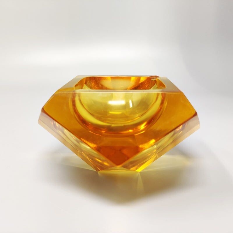 Vintage Murano ashtray by Flavio Poli for Seguso, Italy1960s