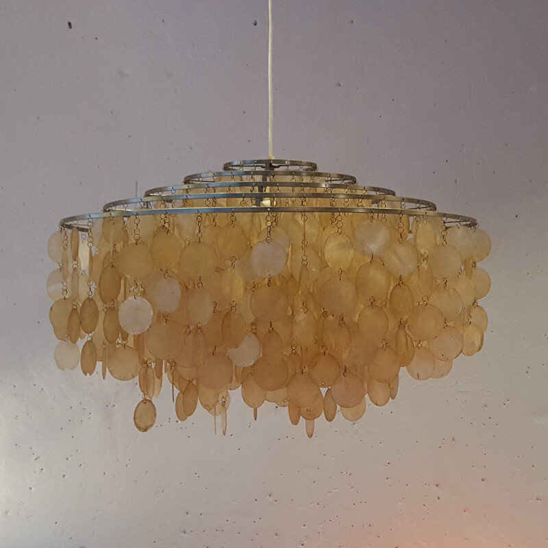 "Fun" chandelier in mother of pearl, Verner PANTON - 1970s