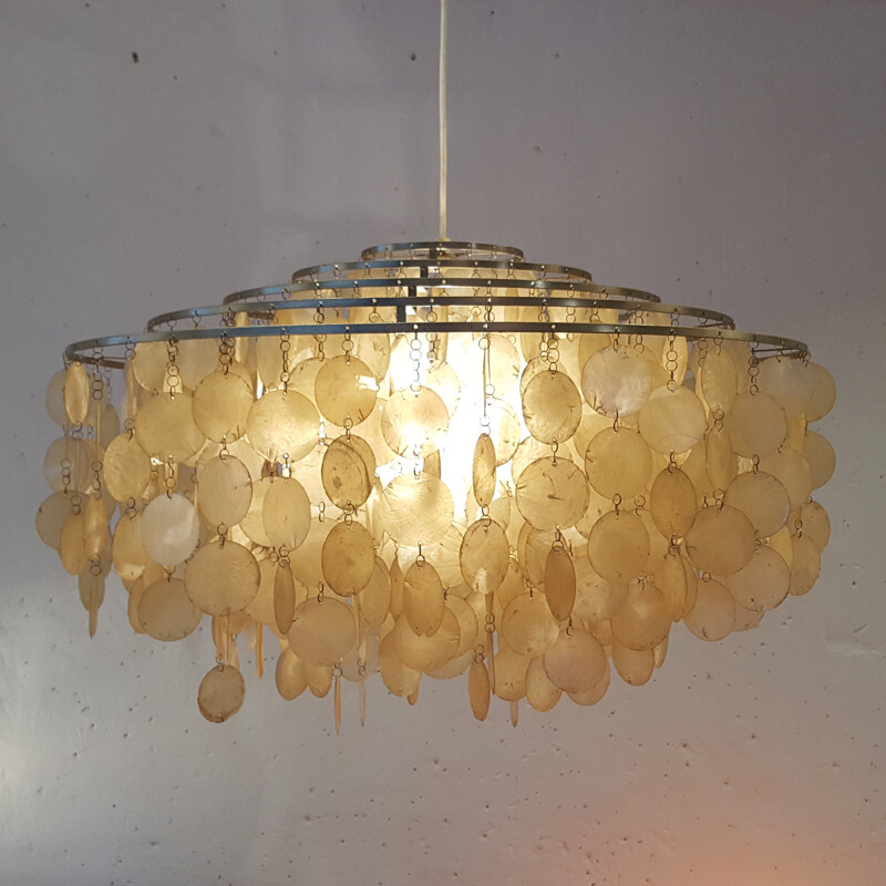 "Fun" chandelier in mother of pearl, Verner PANTON - 1970s