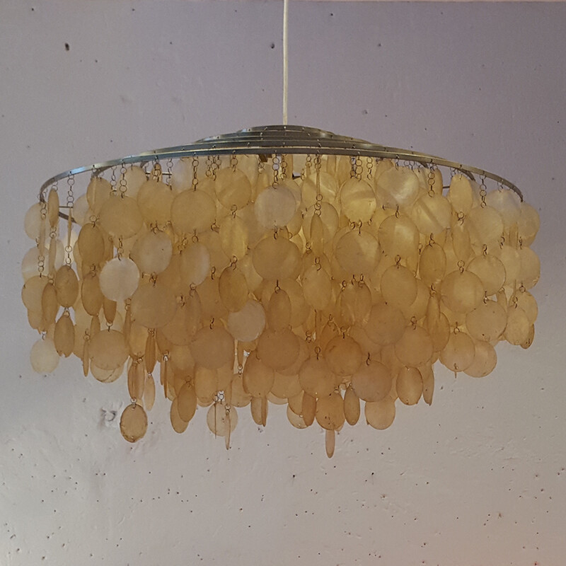 "Fun" chandelier in mother of pearl, Verner PANTON - 1970s