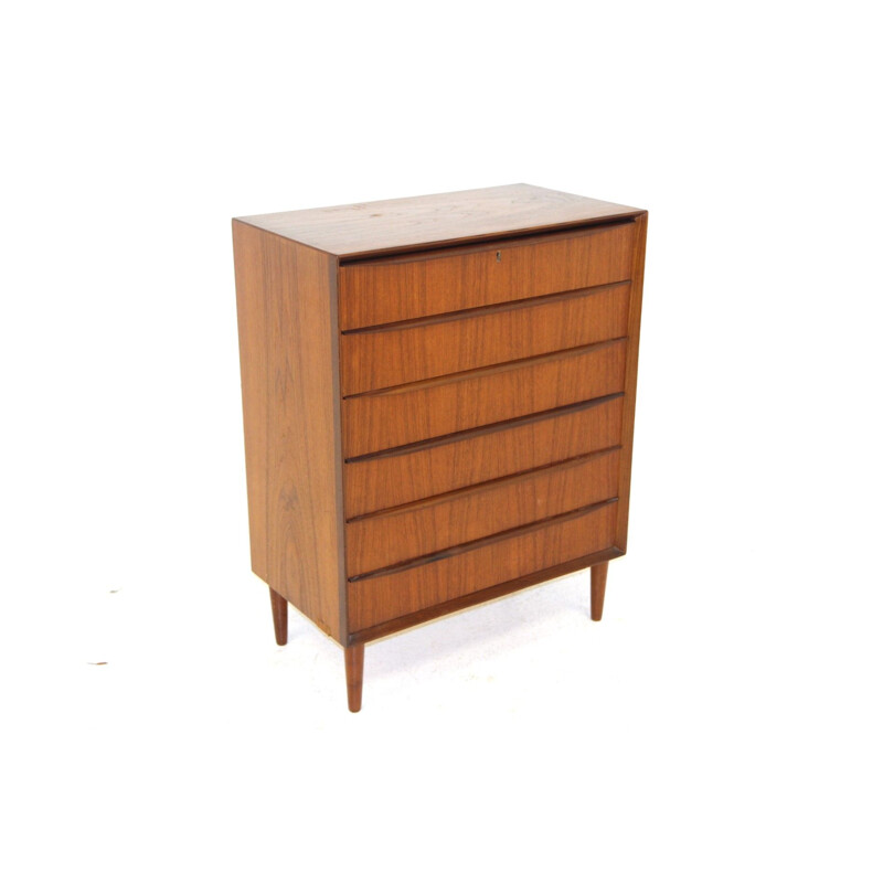 Vintage teak chest of drawers, Sweden 1960