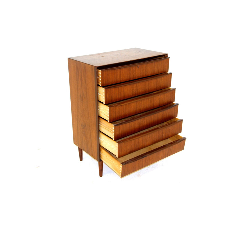 Vintage teak chest of drawers, Sweden 1960