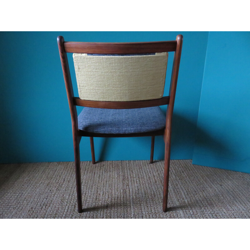 Set of 4 Danish dining chairs in massif rosewood - 1960s