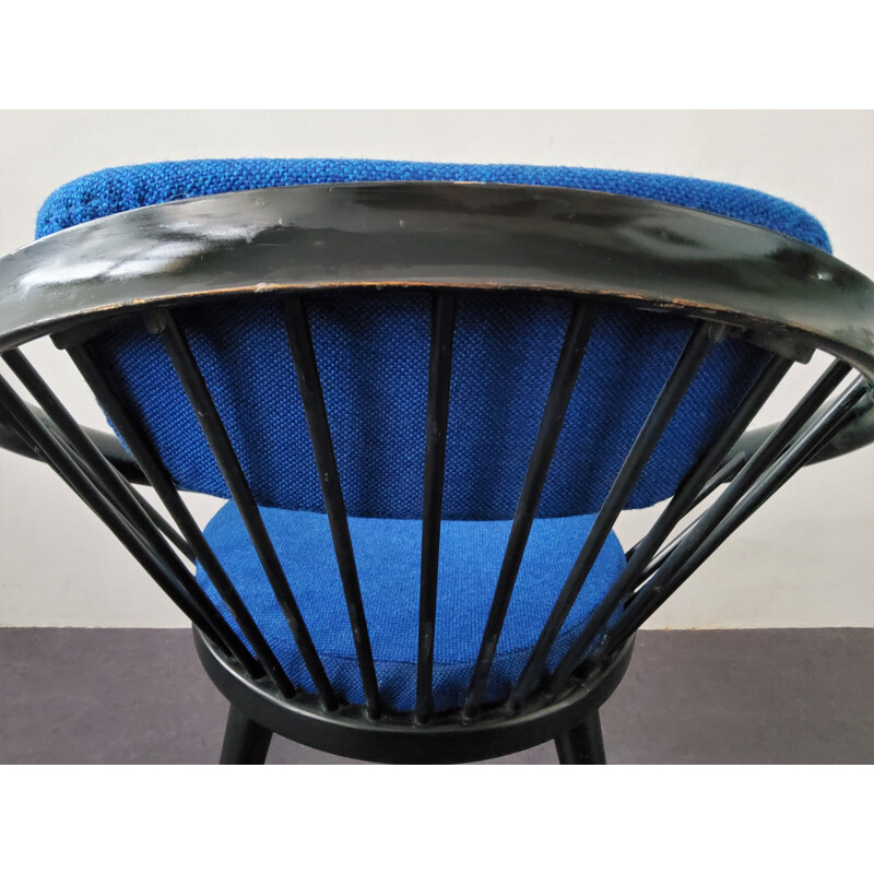 Paar vintage ronde fauteuils van Yngve Ekström, 1960