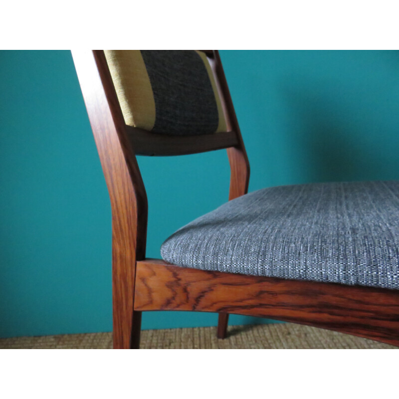 Set of 4 Danish dining chairs in massif rosewood - 1960s