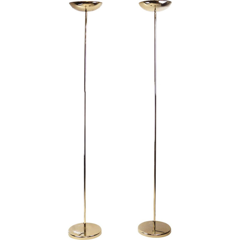 Pair of vintage Italian halogen floor lamps by Ilmo Illuminazione, 1990s