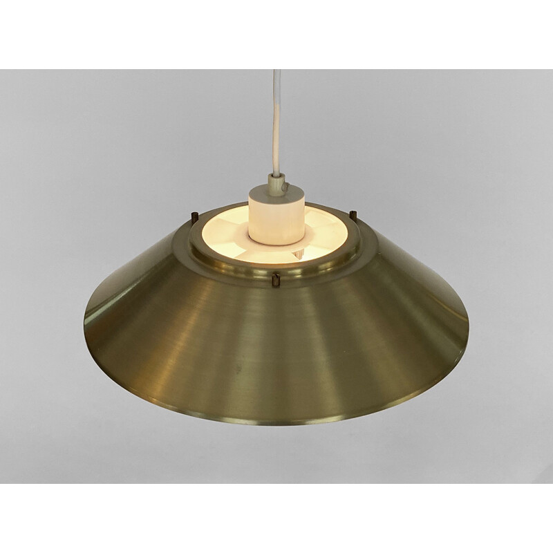 Vintage aluminum pendant lamp by Vadsbo Metall, Sweden 1970s