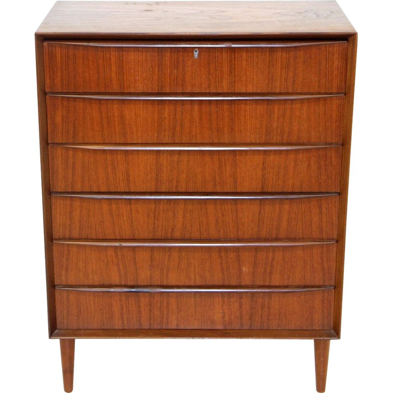 Vintage teak chest of drawers, Sweden 1960