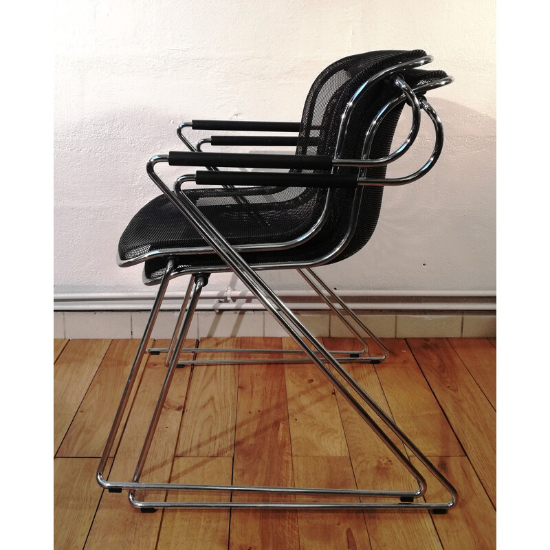 Silla Penelope vintage de Charles Pollock, 1980