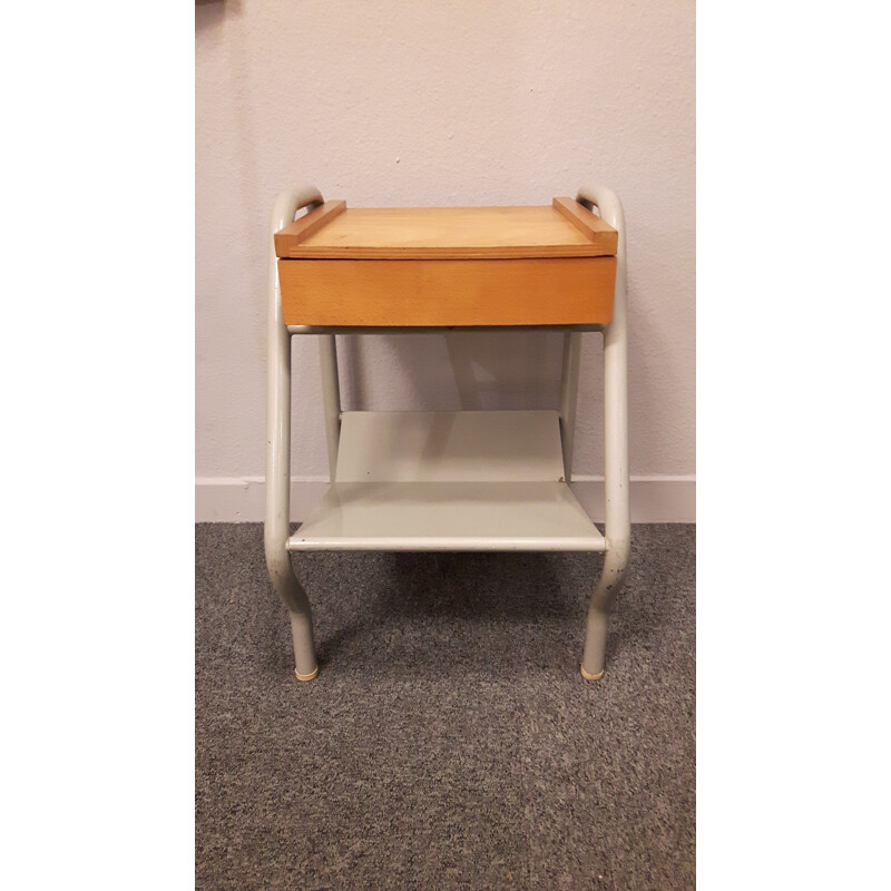 Mid century bedside table, Jacques HITIER - 1950s