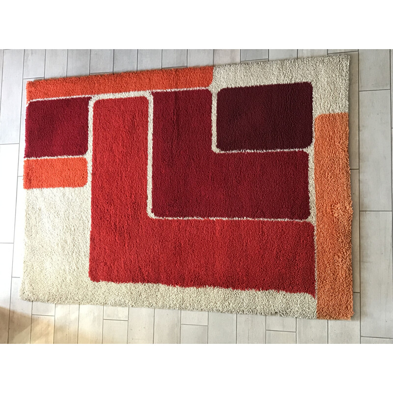 Vintage shag rug, 1970s