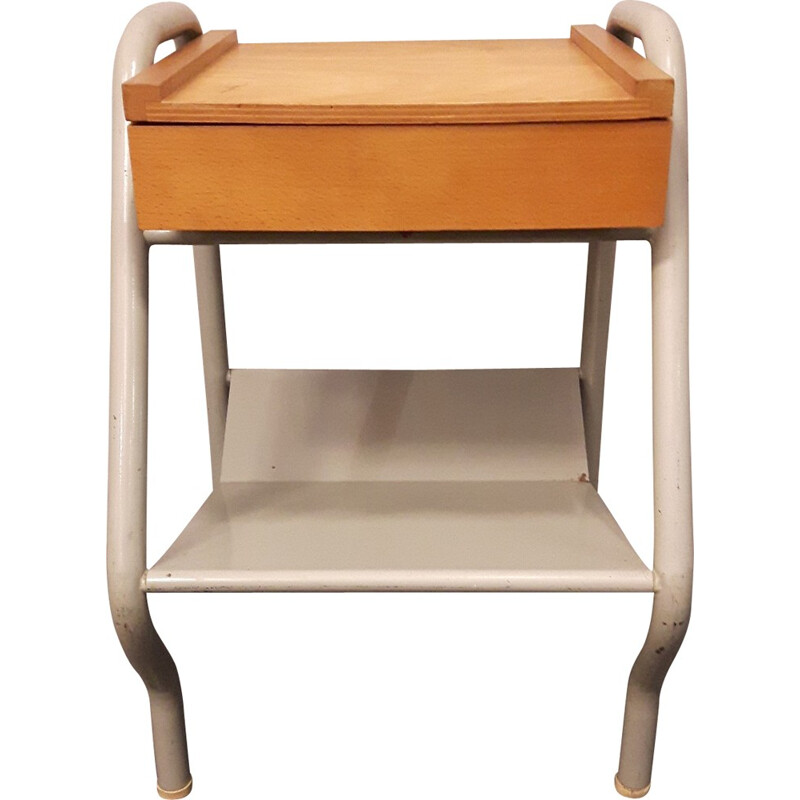 Mid century bedside table, Jacques HITIER - 1950s