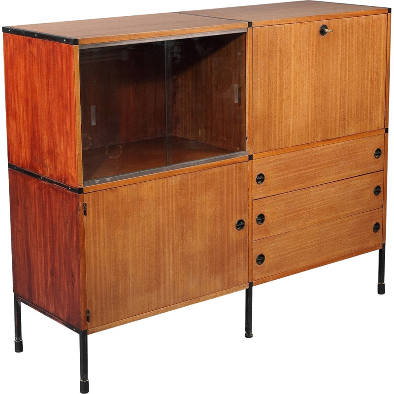 Minvielle cabinet in teak, A.R.P. - 1950s