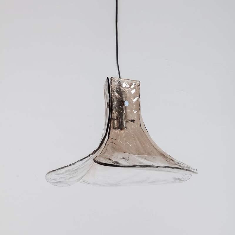 Vintage Murano glass pendant lamp by Carlo Nason for Mazzega