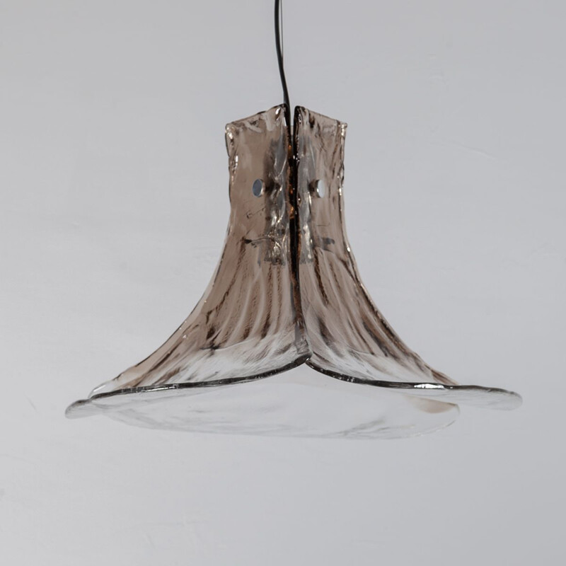 Vintage Murano glass pendant lamp by Carlo Nason for Mazzega