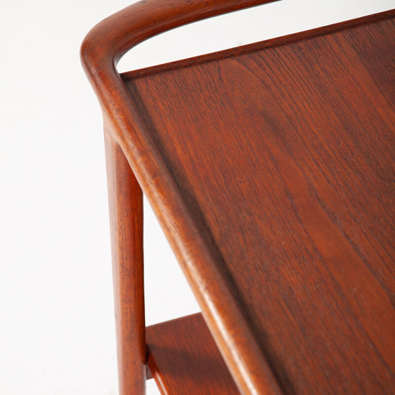 Vintage teak drinks cart by Niels Otto Moller for JL Moller Furniture Factory, Denmark 1960