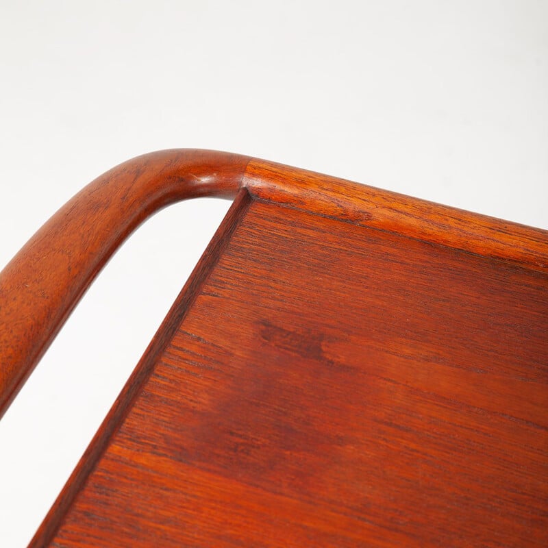 Vintage teak drinks cart by Niels Otto Moller for JL Moller Furniture Factory, Denmark 1960