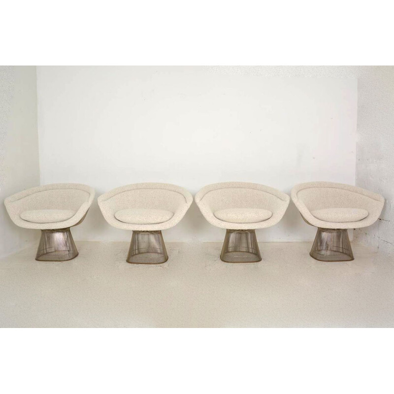 Ensemble de 4 fauteuils vintage par Warren Platner pour Knoll, 1960