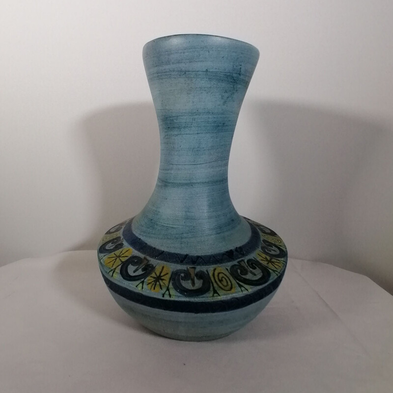 Vintage asymmetrical ceramic vase 860 by Jean de Lespinasse, 1960