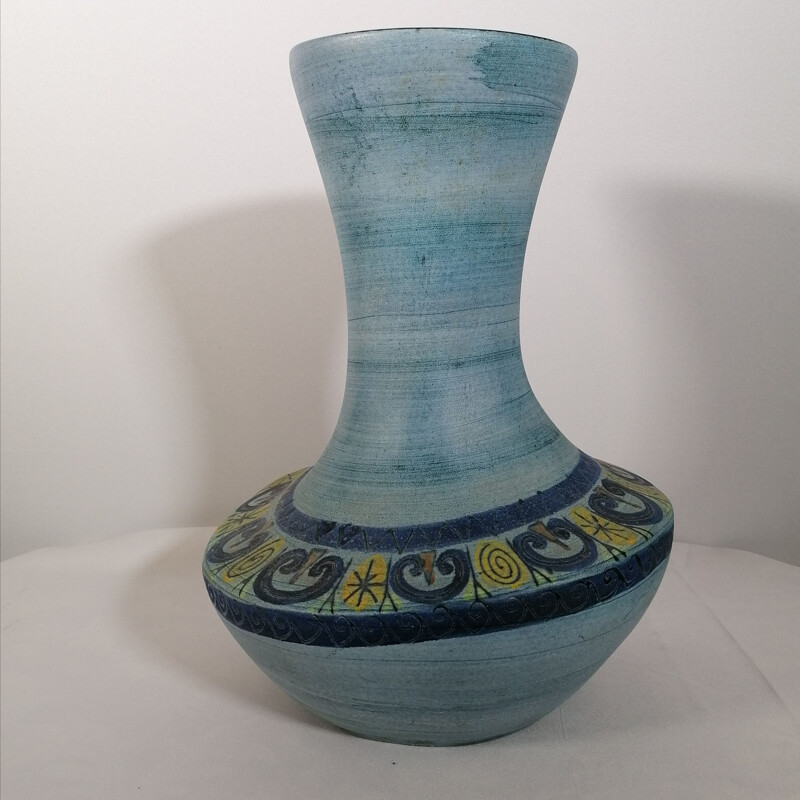 Vintage asymmetrical ceramic vase 860 by Jean de Lespinasse, 1960