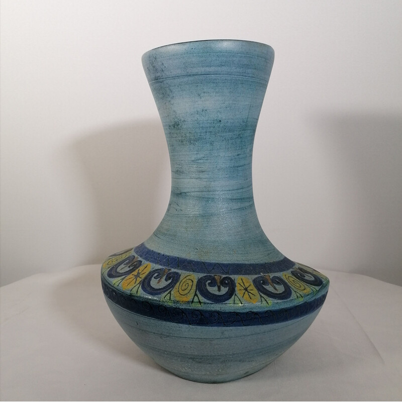 Vintage asymmetrical ceramic vase 860 by Jean de Lespinasse, 1960
