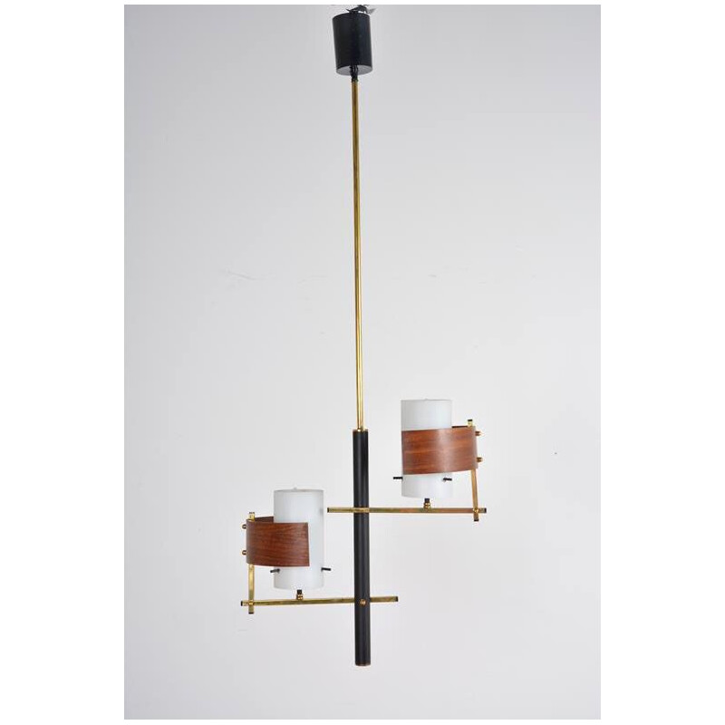 Candelabro de teca escandinavo, 1960