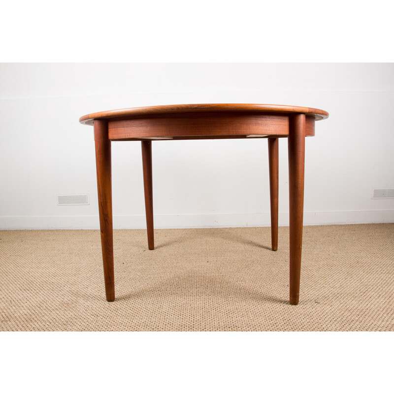 Table vintage scandinave en teck par Johannes Andersen, Danemark 1960