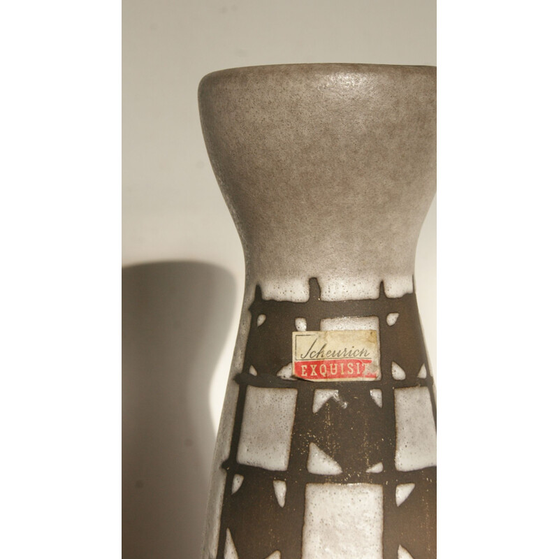 Vintage stoneware vase from Scheurich, Germany 1960