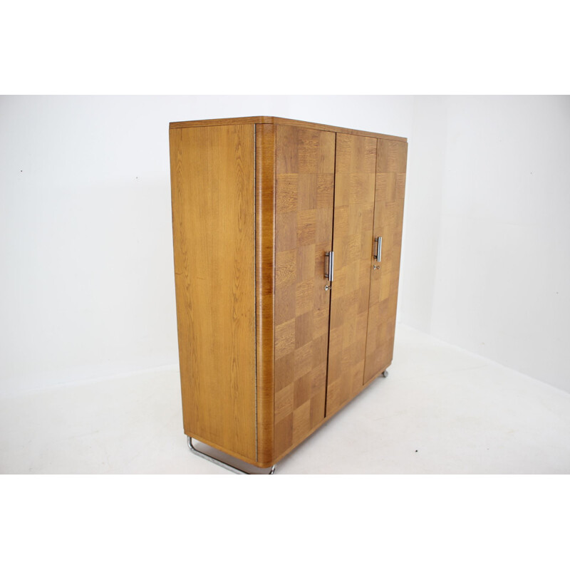 Armoire vintage bauhaus par Hynek Gottwald, Tchécoslovaquie 1930