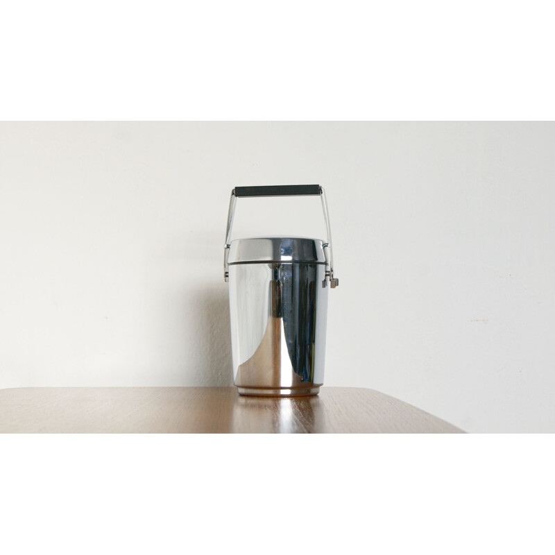 Mid-century stainless steel ice bucket by Alfi, Germany