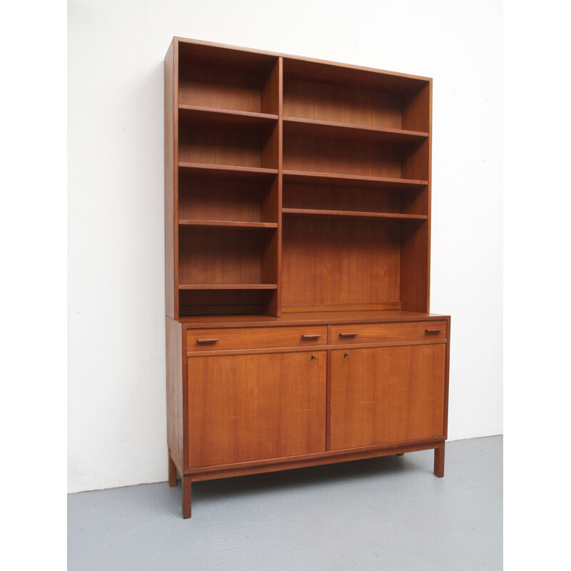 Vintage teak bookcase by Interier Praha, 1960