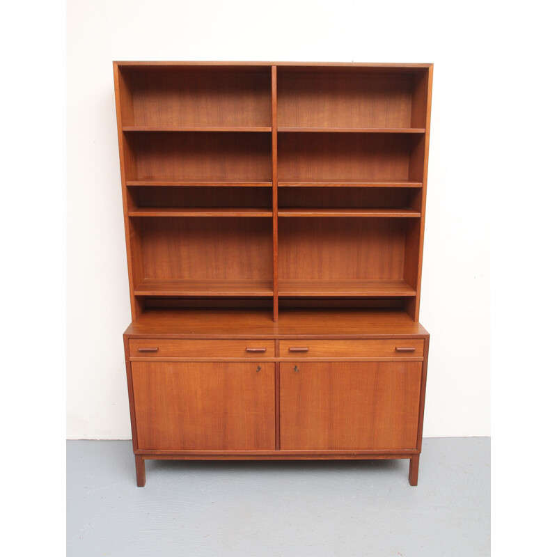 Vintage teak bookcase by Interier Praha, 1960