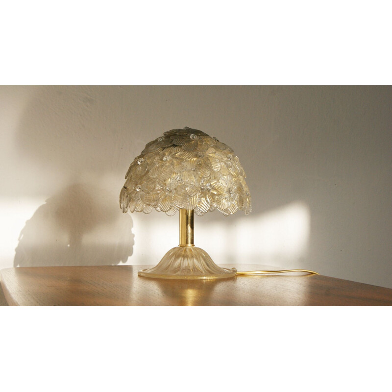 Vintage Murano glass table lamp by Archimede Seguso, Italy