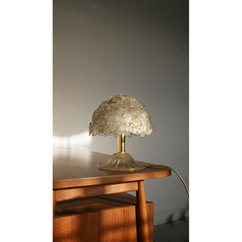 Vintage Murano glass table lamp by Archimede Seguso, Italy