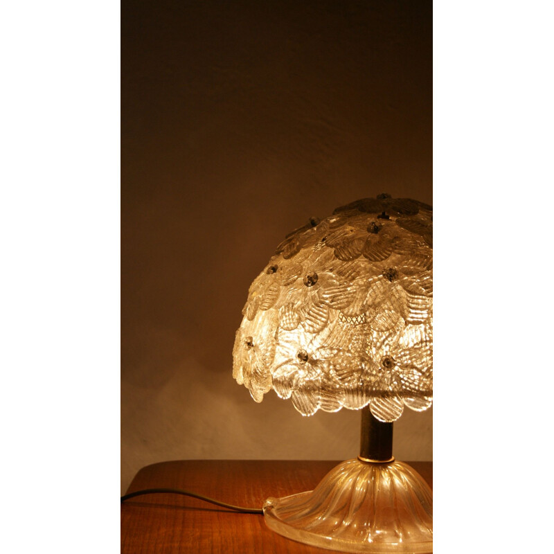 Vintage Murano glass table lamp by Archimede Seguso, Italy