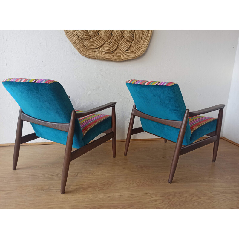  Pair of vintage armchairs by E. Homa, 1970s