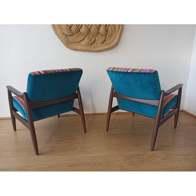  Pair of vintage armchairs by E. Homa, 1970s