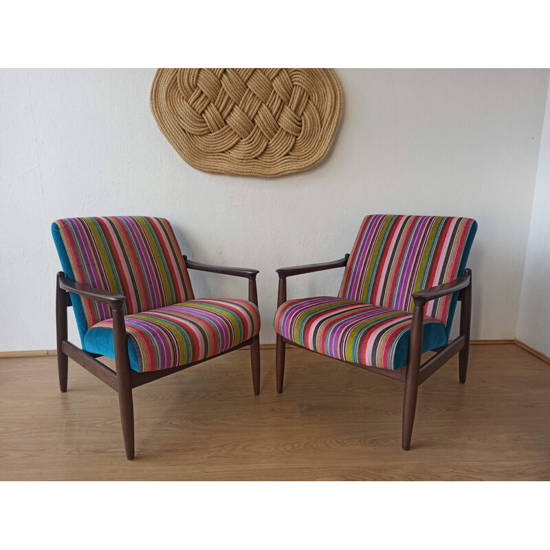 Paire de fauteuils vintage de E. Homa, 1970