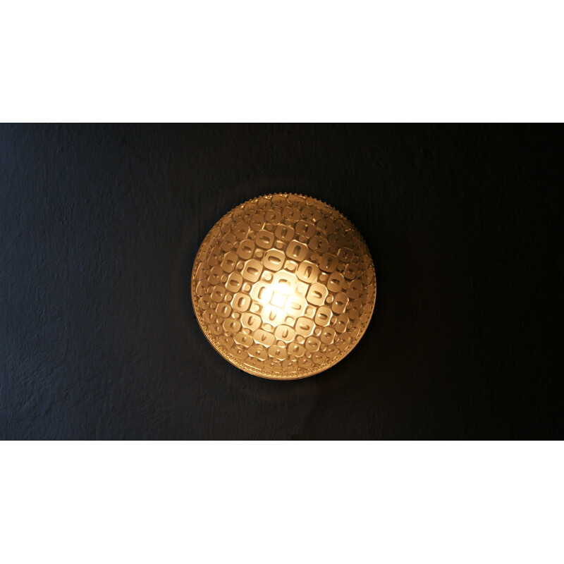 Vintage round wall lamp by RZB Leuchten, Germany 1960s